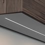 Detaljebillede af Dansani YOU Underlight integreret i et mørkt skabselement med synlig LED-stribe.