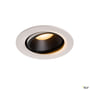 SLV NUMINOS MOVE L indbygningsspot i hvid og sort med 25W LED og 2700K varmt lys.
