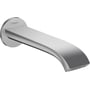 Hansgrohe Vivenis indbygningskartud i krom med 202 mm fremspring og blank overflade, vist fra siden mod hvid baggrund.