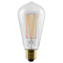 SLV LED Rustika Soft Cage pære i gennemsigtigt glas med dråbeform og E27 sokkel, 6W effekt.