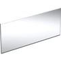 Geberit Option Plus firkantet spejl med lys, sort mat, 160 cm x 70 cm
