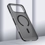 Bagsiden af det sorte 4smarts Design Case Aero-cover til iPhone 18 Pro Max og 17 Pro Max med riller og magnetring.