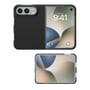 4smarts Cupertino-cover til iPhone Duo vist åbent med telefonens skærm og bagside synlige.