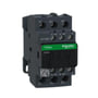 Nærbillede af Schneider Electric TeSys D kontaktor, der viser terminalbetegnelser som 1L1, 3L2, 5L3, 13 NO, 21 NC, A1, 14 NO, 22 NC, A2, 2T1, 4T2, 6T3.