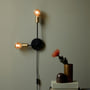 Josefine væglampe, 2XE27, Mat Sort - Nordlux +Ekskl. lyskilde (tom)