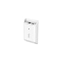 D-Link DPE-101GI Gigabit PoE-injektor set skråt med porte øverst og indikator på fronten.