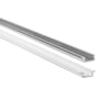 Aluprofil nedsænket, aluminium skinne, frost (78% lys) cover, til LED-strip, indendørs IP20 - 1 meter (type Z)