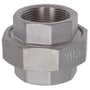 Detaljeret billede af Indura union muffe/muffe, med synlig 316 mærkning og konisk tætningsflade.