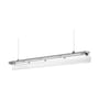 SpectrumLED Limea T8 LED-armatur med den klare afdækning åbnet, så armaturets inderside og monteringsdele ses.
