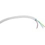 NKT EQ Flexrør 20 mm med 5G2,5 NOVL ledninger, 100 meter, Dca CPR-klasse, på hvid baggrund.