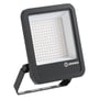LEDVANCE Floodlight Area Asym LED-projektør på 67 W set skråt forfra med sort kabinet, synlige LED'er og monteringsbeslag.