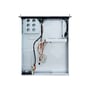 Komplet indre af Chieftec 19" 2U UNC-210T-B-U3-OP kabinet, viser kabelføring og komponenter.