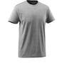 Mascot T-shirt Calais i grå meleret, str. XL, fremstillet af 90% bomuld og 10% viskose med rund hals og ribkant.