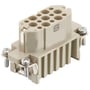 Harting Han D stikindsats, hun-del med 15 poler og crimptilslutning til 2,5mm² kabler, 10A.