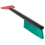 Vikan isskraber med snekost i sort plast og akryl med grønne børster, 45 cm lang.