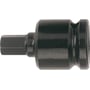 Bahco 1/2" krafttop med 5 mm unbrako. Fremstillet af sort, højtlegeret stål med gennemboring til låsering.
