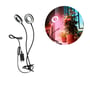Kobi VITARO RING 2 CLIP plantelys set forfra med to ringe, ledning og betjening; vist ved planter i brug.