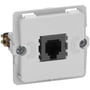 LK FUGA® – Dataudtag inkl. 1 stk. Modular Jack 6P6C (RJ12) konnektor m. skæreklemmer, 1 modul, uden afdækning/tangent