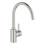 Grohe Eurosmart Cosmopolitan Zero køkkenarmatur, C-tud, 1-grebs, Supersteel