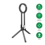 Det sorte magnetiske trefodsstativ fra 4smarts står udfoldet, set skråt forfra med benene spredt ud.