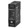 Weidmüller PRO BAS 90W strømforsyning med 24V DC output og 3.8A, vist fra en skrå vinkel, der fremhæver terminaler og mærkninger.