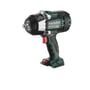 Metabo Ssw 18 Ltx 1450 BL akku-slagnøgle med 1/2" firkant og 1450 Nm moment i mørkegrøn og sort design.