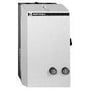 Detaljebillede af Schneider Electric Y/D-starterens frontpanel med trykknapper og brandlogo tydeligt synligt.