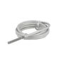 Danfoss temperatursensor AKS 12 med 1,5m hvidt PVC-kabel og PT1000 føler, isoleret på hvid baggrund.