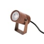 SG Armaturen Hovden Mini havespot i corten-look med 8W, 3000K, 550 lumen og 36° spredningsvinkel.