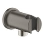 Grohe Rainshower dækvinkel i børstet hard graphite, med rund plade og 1/2" udvendigt gevind.