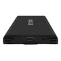 ICD Dock M.2 NVMe kabinet til ekstern SSD, viser USB-C porten og sort metaldesign med Icy Dock logo.