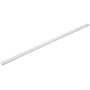 SG Armaturen SlimLine LED-skinne på 570 mm i mat hvid, vist på en hvid baggrund med endestykker og kobling.