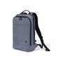 Dicota Eco Backpack Slim MOTION 13 - 14.1" rygsækken står oprejst på en hvid baggrund, klar til brug.