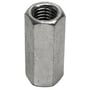Gevindmuffe 6-kant, elgalvaniseret FZB 4, med M16 gevinddiameter og 50mm totallængde.