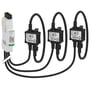Schneider Electric PowerTag Energy R200 energimåler til 3-faset system med tre fleksible strømfølere og en hovedenhed.