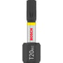 Bosch Impact Control bits i TX20, 25 mm længde, med mærket 'BV2' og gul stribe til identifikation.