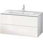 Duravit L-Cube vaskeskab, 2 skuffer, 102 cm, hvid (blank)