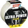 Tesa Ultra Power klar reparationstape rulle med 20m x 48mm angivelse, elefant grafik og "Power Level 10" indikator.