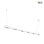 SLV Q-LINE PD LED indendørs pendel i hvid aluminium med 200 cm længde og 3000K lysfarve, monteret med wire.
