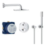 Grohe Grohtherm Rainshower indbygnings brusesæt, 210 mm hovedbruser + håndbruser, 2-grebs, Krom