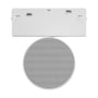 SpectrumLED 10 W Bluetooth-højttaler til Shift-system i hvid, set lige forfra med den runde højttalerfront.