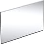 Geberit Option Plus firkantet spejl med lys, sort mat, 105 cm x 70 cm