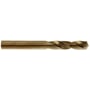 Ironside HSS-E Co5-stubbor på 3,3 mm set fra siden med bronze finish og spiralformede skær.