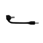Et kort, bøjet sort kabel med stik i begge ender vises som tilbehør til Verbatim SnapBack Ultra Slim SSD.