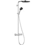 Hansgrohe Pulsify S Puro 260 showerpipe i krom med en 260 mm hovedbruser og håndbruser.