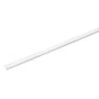 SG Armaturen Zip 230V hvid rail cover. Et langt, hvidt plastikhus, der fungerer som afdækning til et skinnesystem.