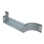 Legrand P31 T-afgrening, 100 mm høj, varmgalvaniseret til 90 graders horisontal afledning.