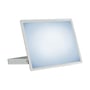 SpectrumLED 50 W LED-projektør set forfra med den glatte, lyse frontflade og monteringsbøjle.