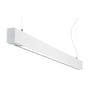 SG Armaturen Inspire Connect 1200 LED-armatur i hvid med prismatisk afskærmning og integreret SG Connect-sensor, hængende.