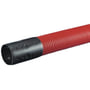 Wavin 'DVK' – Rødt korrugeret kabelrør i lige længde med glat inderside og inkl. samlemuffe, 50 mm udv. / 42 mm indv. diameter - 6 meter